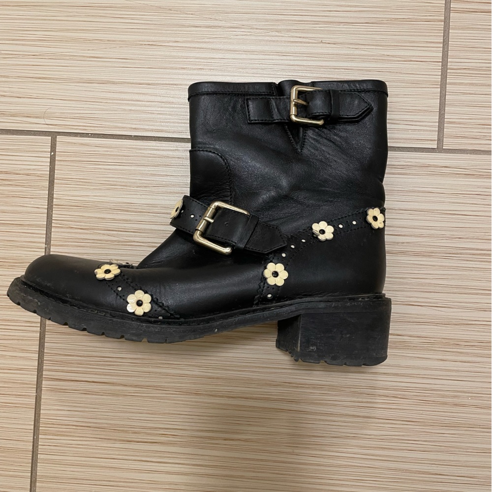 Valentino Red - black floral boots